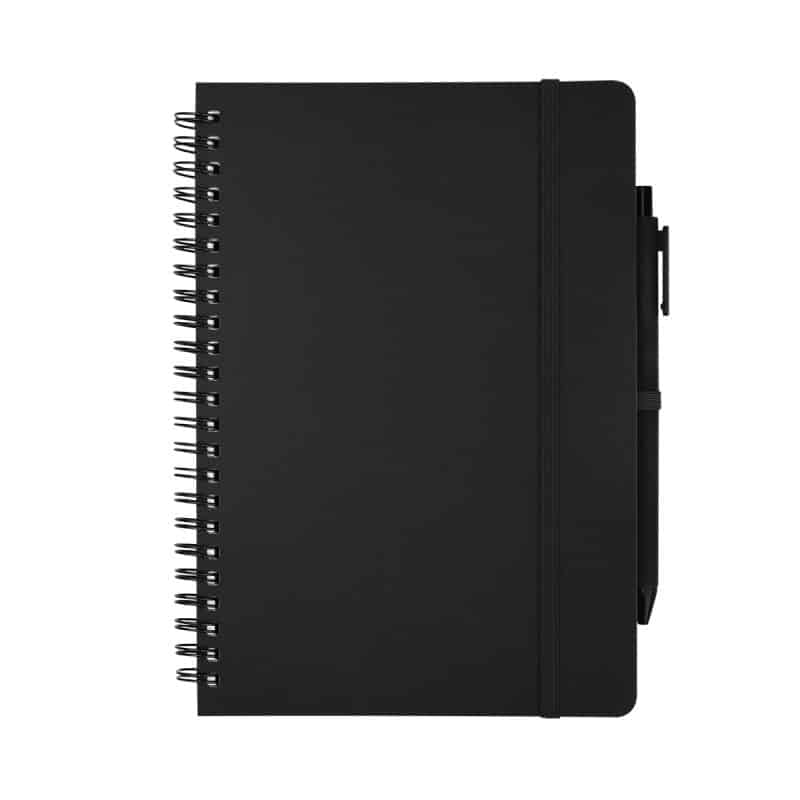 Repreve® Recycled Spiral Notebook With Pen-2
