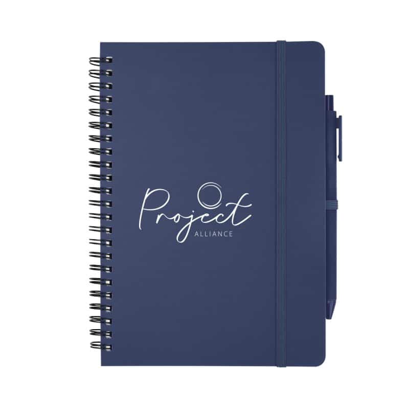 Repreve® Recycled Spiral Notebook With Pen-7