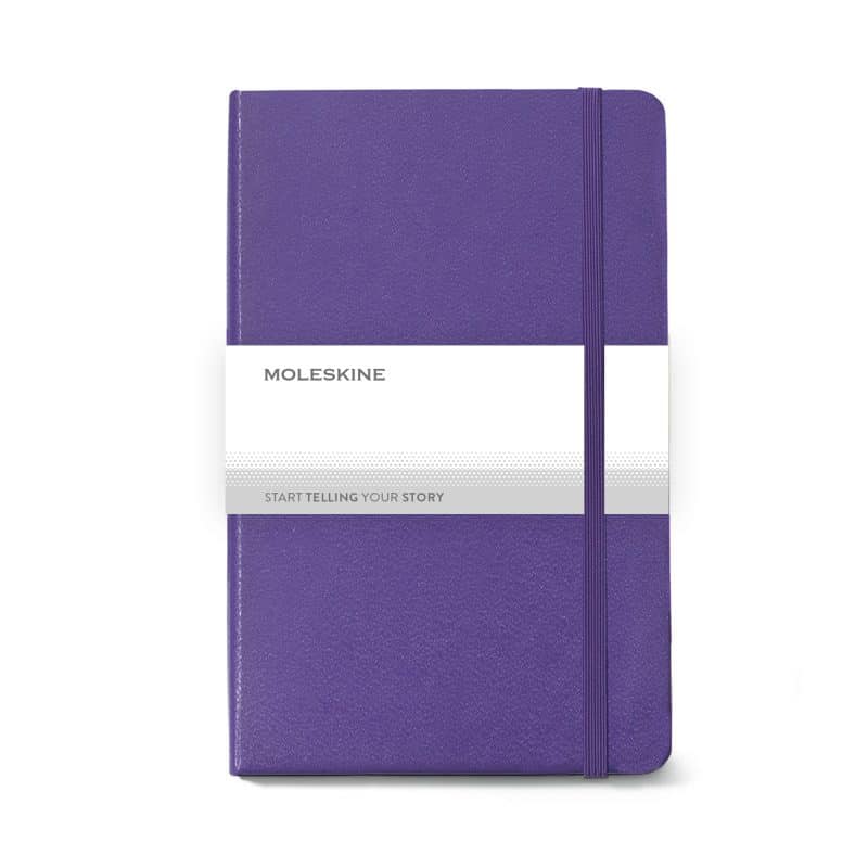 Moleskine® Hard Cover Ruled Large Notebook - Brilliant Violet-5
