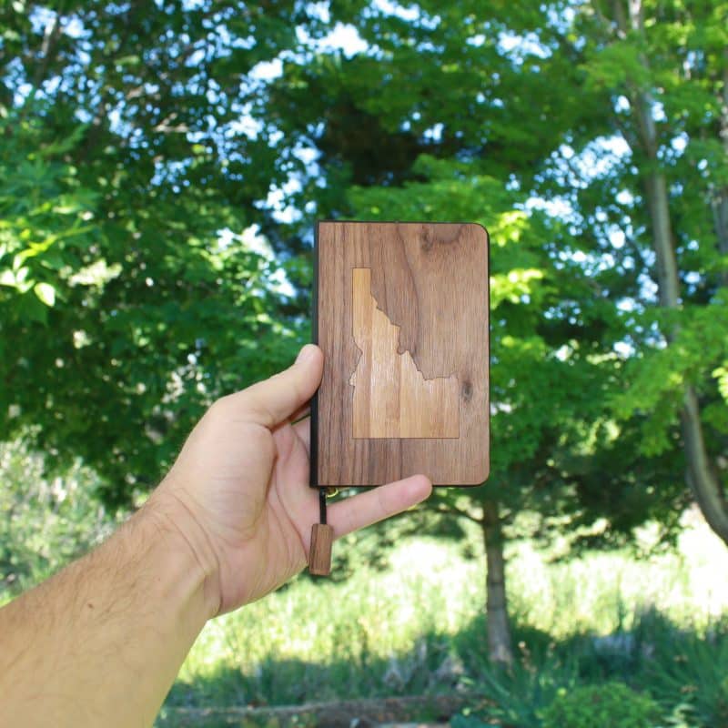 A6 Wooden Journal / Notebook / Planner (BAKER)-9