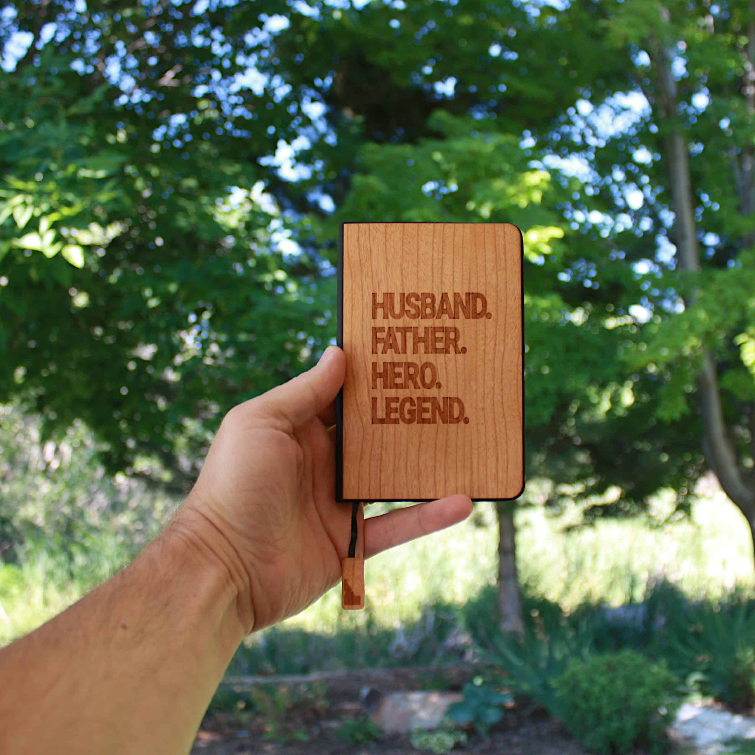 A6 Wooden Journal / Notebook / Planner (BAKER)-1