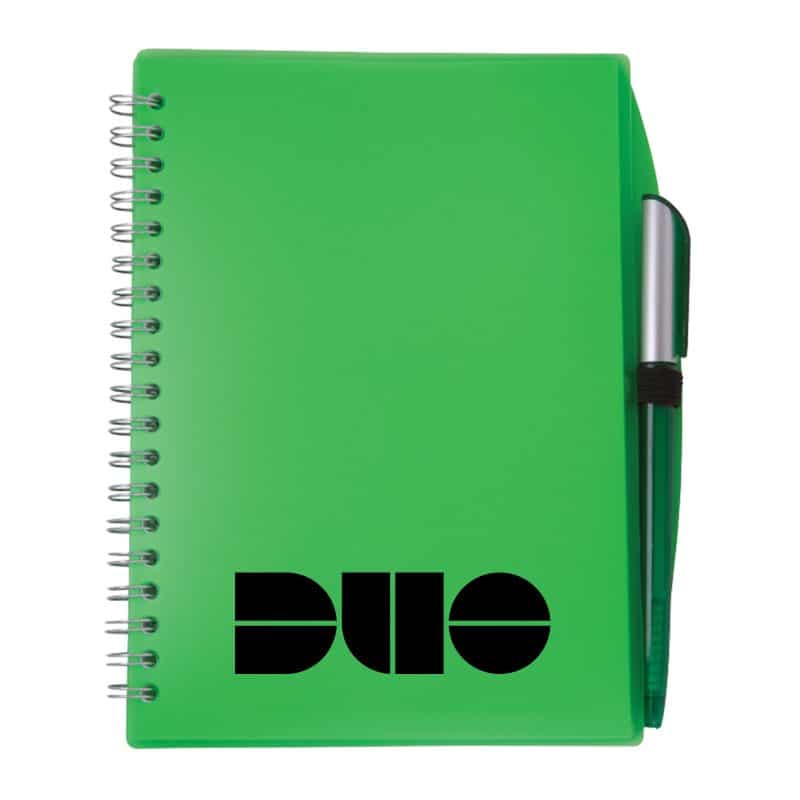 Color-Pro Spiral Unlined Notebook w/Pen (5¾"X7")-9
