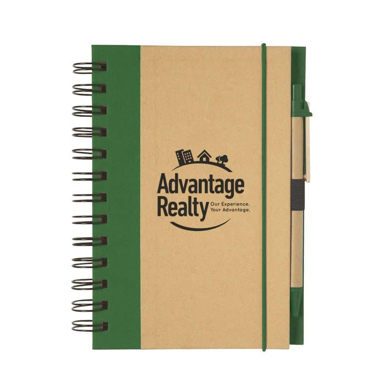 Eco-Inspired Hardcover Notebook & Pen-7