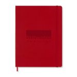 Moleskine® Hard Cover Ruled X-Large Notebook - Scarlet Red-1