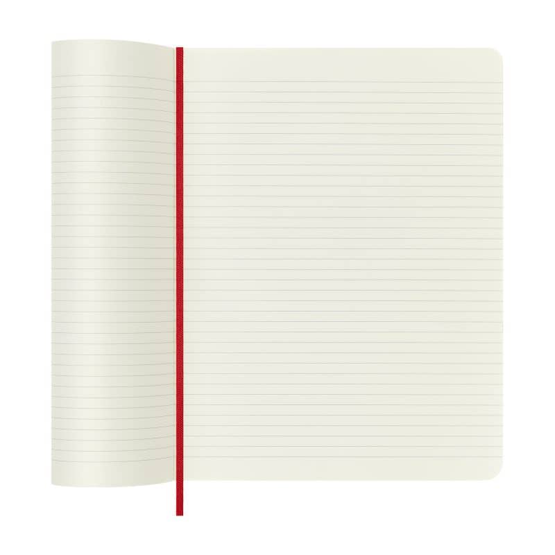 Moleskine® Soft Cover Ruled X-Large Notebook - Scarlet Red-5