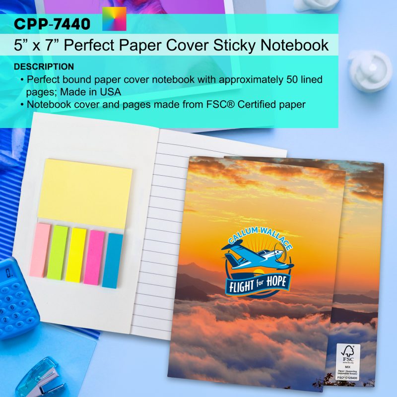 5" x 7" Perfect Paper Cover Sticky Notebook-3