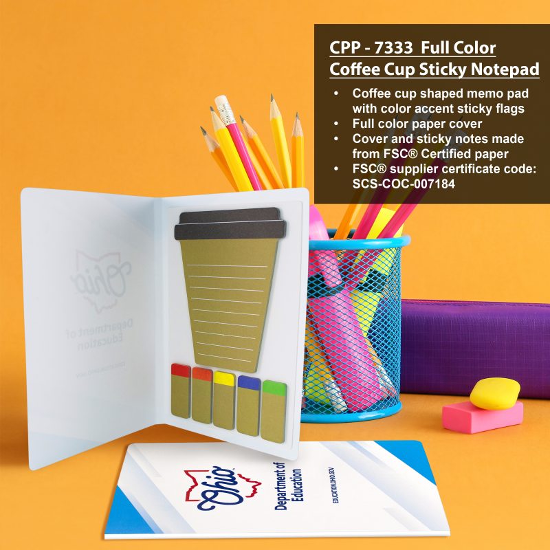 Full Color Coffee Cup Sticky Notepad-7