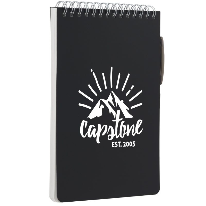 5'' x 7'' Mineral Stone Field Reporter Notebook with Pen-3