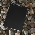 5'' x 7'' Mineral Stone Field Reporter Notebook with Pen-5