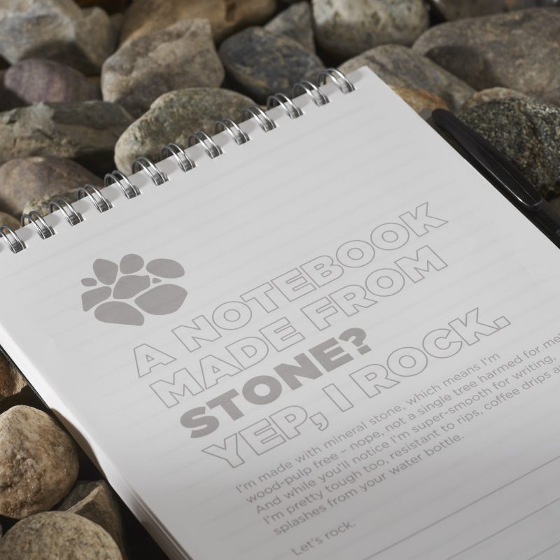 5'' x 7'' Mineral Stone Field Reporter Notebook with Pen-6
