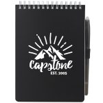 5'' x 7'' Mineral Stone Field Reporter Notebook with Pen-8