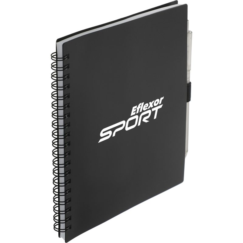 5.5'' x 7'' FSC® Recycled Spiral Notebook w/ rPET Pen-4