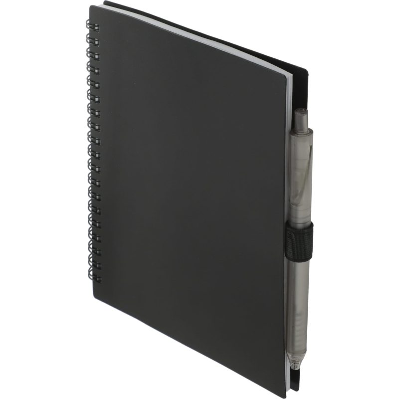 5.5'' x 7'' FSC® Recycled Spiral Notebook w/ rPET Pen-6