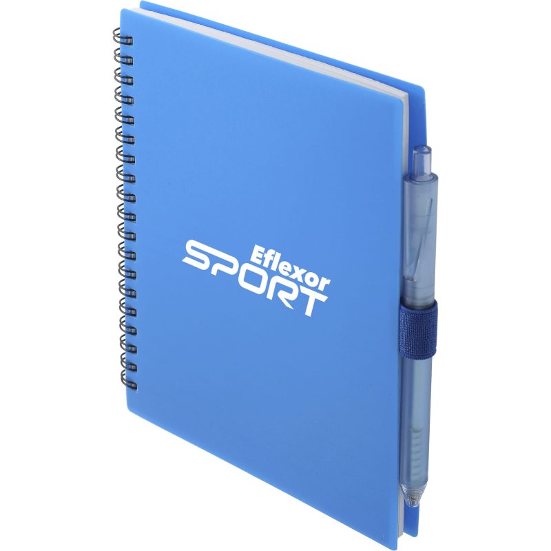 5.5'' x 7'' FSC® Recycled Spiral Notebook w/ rPET Pen-10
