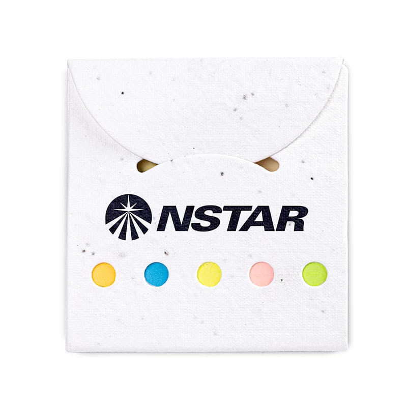 Biodegradable Flower Seeded Sticky Note Pad (Factory Direct 10-12 Weeks Ocean)-3