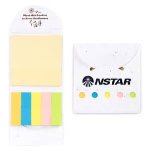 Biodegradable Flower Seeded Sticky Note Pad (Factory Direct 10-12 Weeks Ocean)-1