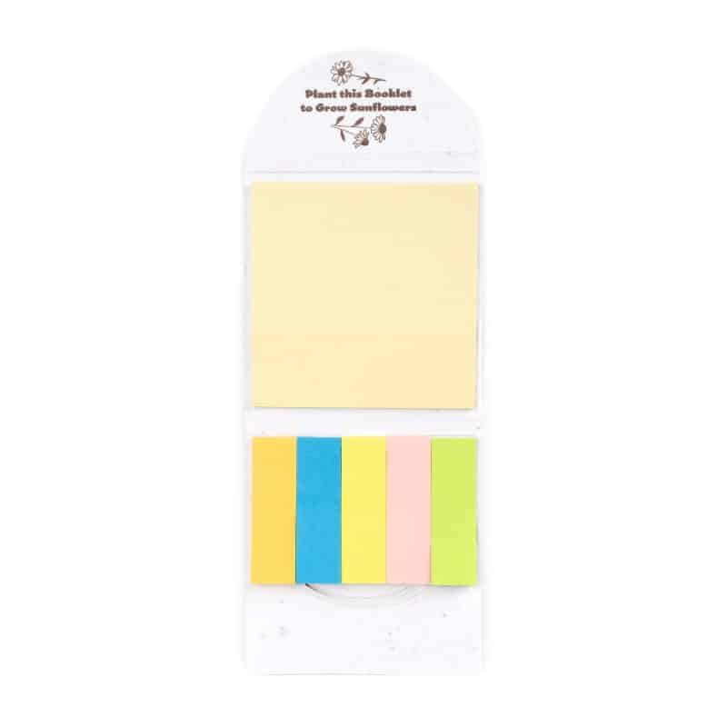 Biodegradable Flower Seeded Sticky Note Pad (Factory Direct 10-12 Weeks Ocean)-5