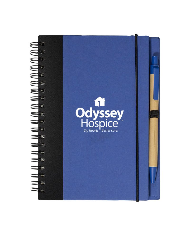 Contrast Paperboard Spiral Notebook & Pen 5.5" x 7.125"-1