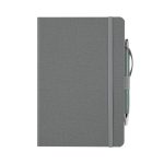 Crosshatch PU Notebook With Pen-2