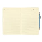 Crosshatch PU Notebook With Pen-3