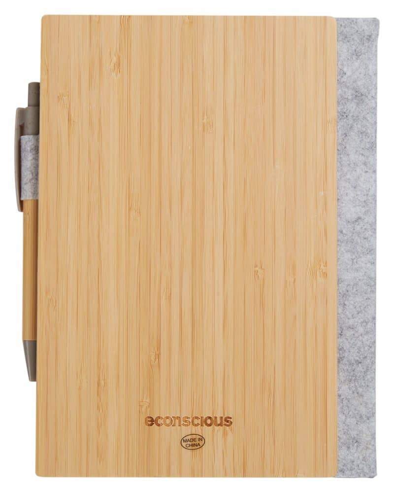 Grove Refillable Bamboo Notebook & Pen-4