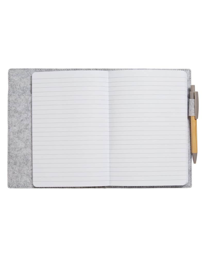 Grove Refillable Bamboo Notebook & Pen-5