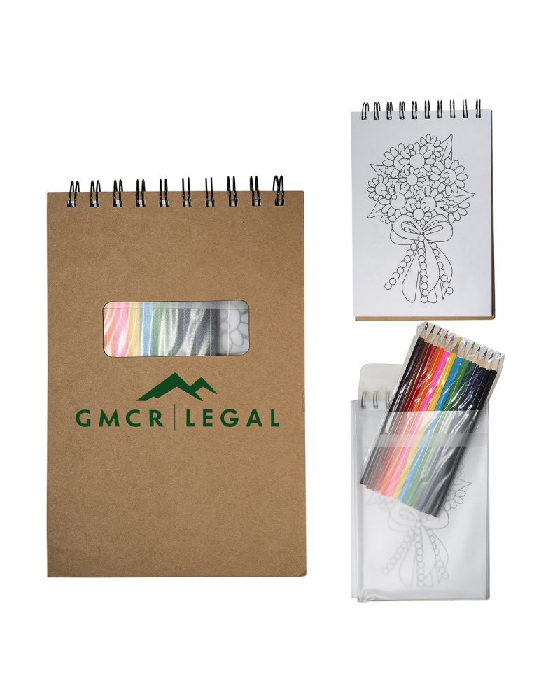 Notebook With Colored Pencils-1
