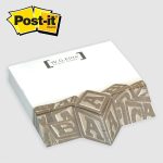 Post-it® Custom Printed Angle Note Pad (4"x3 3/4") 3 to 4 Colors-1