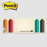 Post-it® Custom Printed Page Markers & Note Pad Combo (3"x8")-1