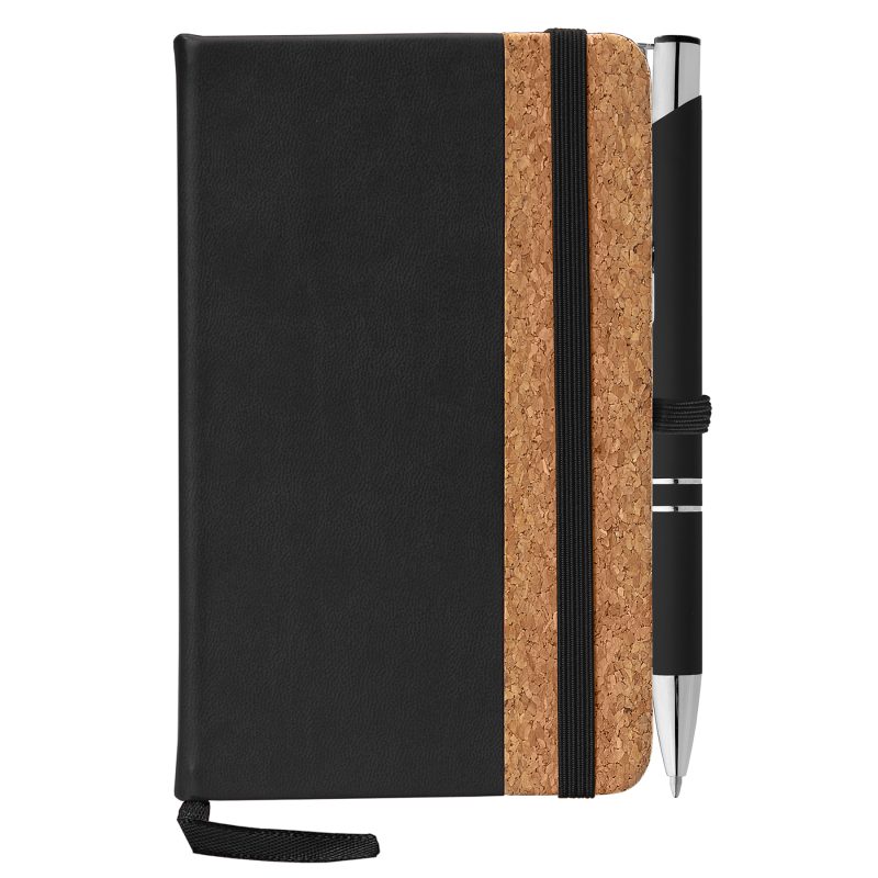Miller Cork Notebook & Tres-Chic Pen Gift Set - Full-Color Inkjet-2
