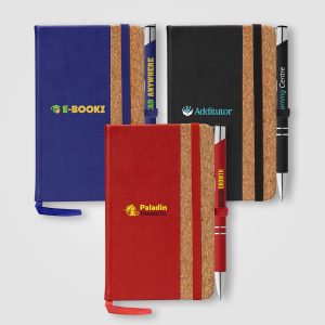 Miller Cork Notebook & Tres-Chic Pen Gift Set - Full-Color Inkjet-1