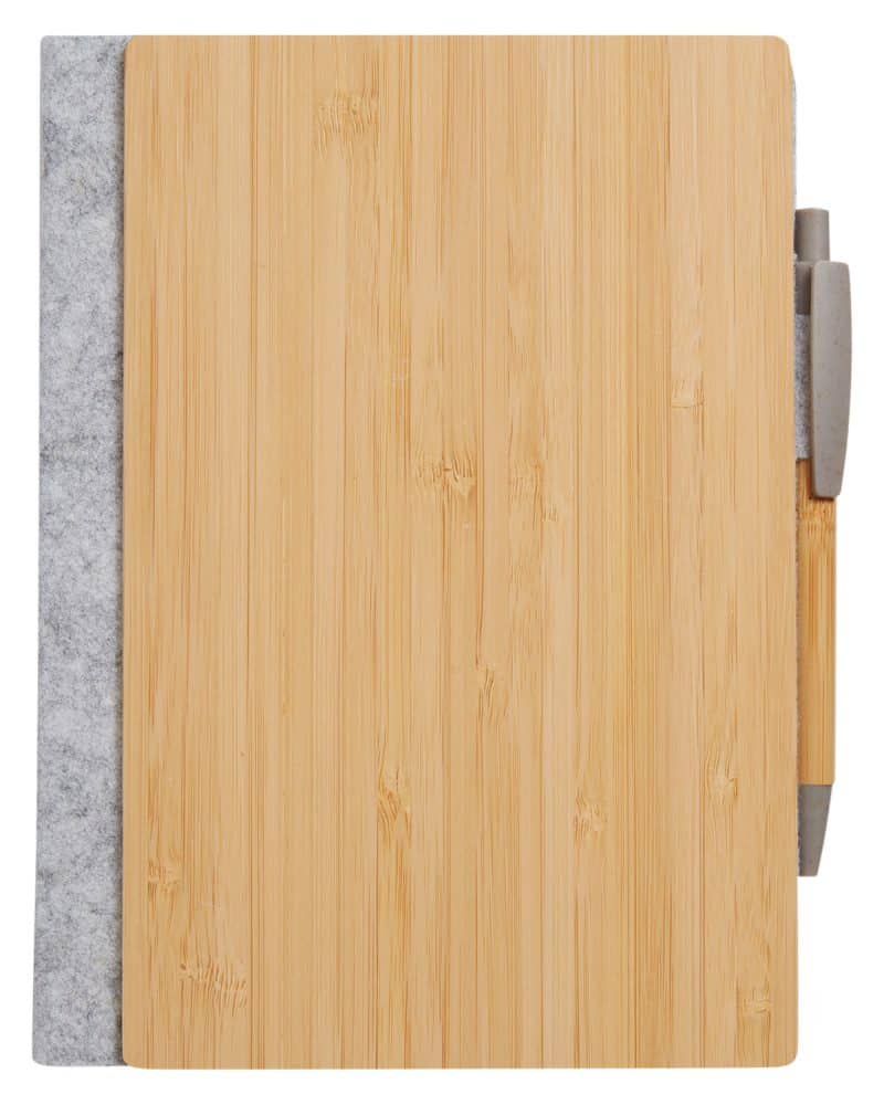 Grove Refillable Bamboo Notebook & Pen-6