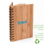 Evergreen Bamboo Notebook w/Recycled Paper-4