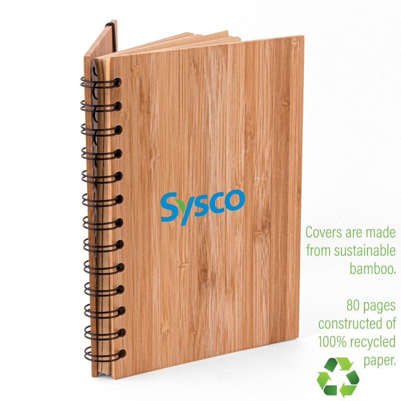 Evergreen Bamboo Notebook w/Recycled Paper-4