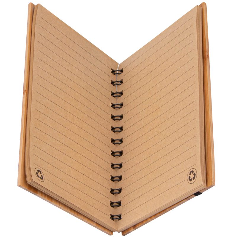 Evergreen Bamboo Notebook w/Recycled Paper-5