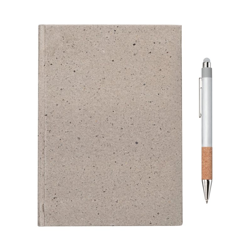 Tree Free Notebook/Manuel Recycled Pen Gift Set-10