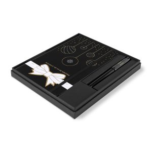 Moleskine® Hard Cover Holiday Notebook and Kaweco Pen Gift Set - Black-1