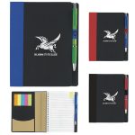 Good Value™ 5" x 7" Recycled Paper Notebook with Flags-1