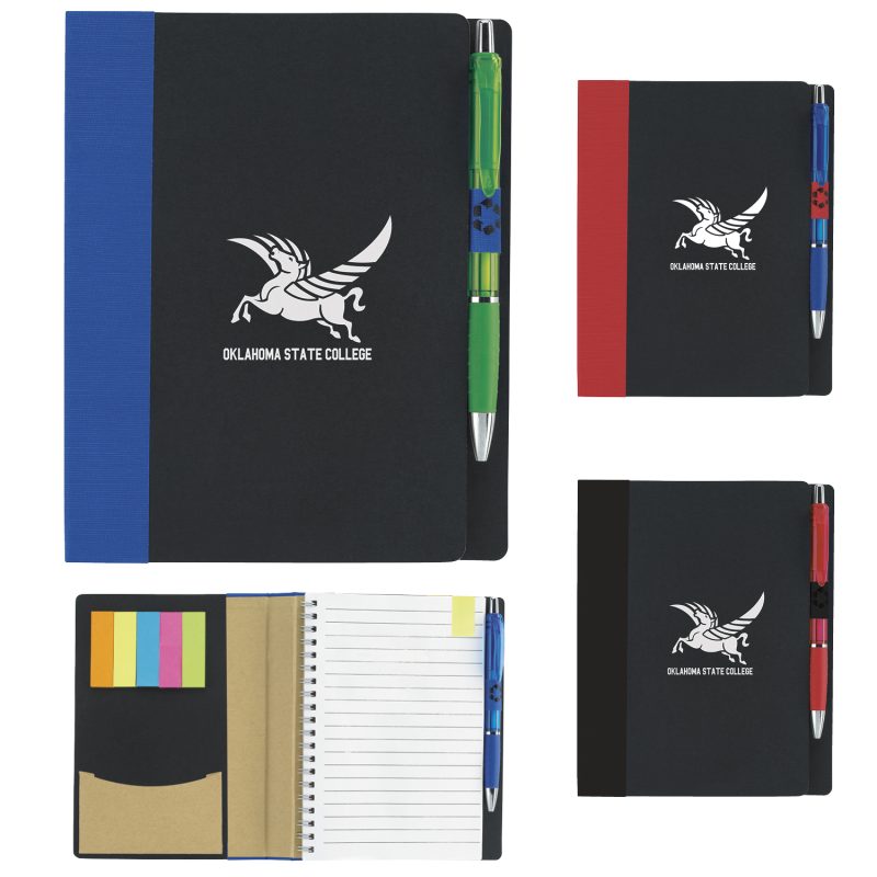 Good Value™ 5" x 7" Recycled Paper Notebook with Flags-1
