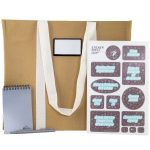 Stone Paper Notebook & Recycled Pen Gift Set-1