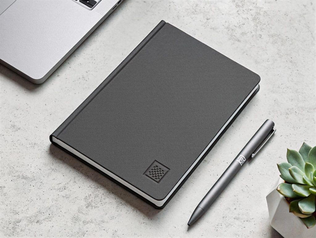 Custom debossed notebook