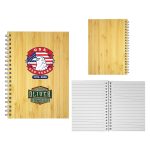 5" X 7" Patriotic Bamboo Spiral Notebook-1