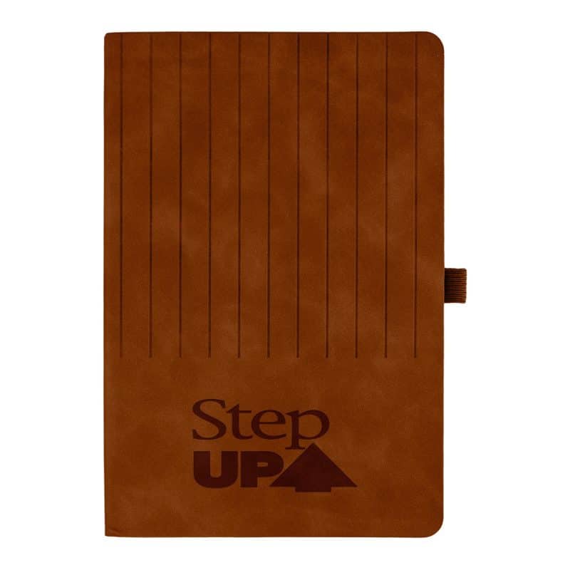 Engraved Striped Watermark Notebook-5