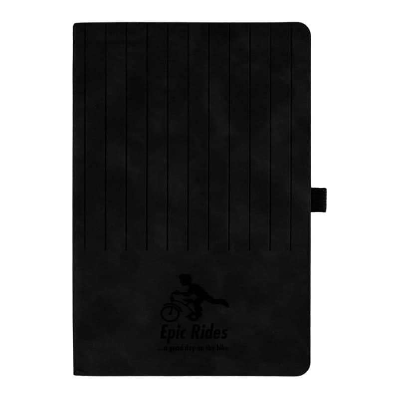 Engraved Striped Watermark Notebook-7