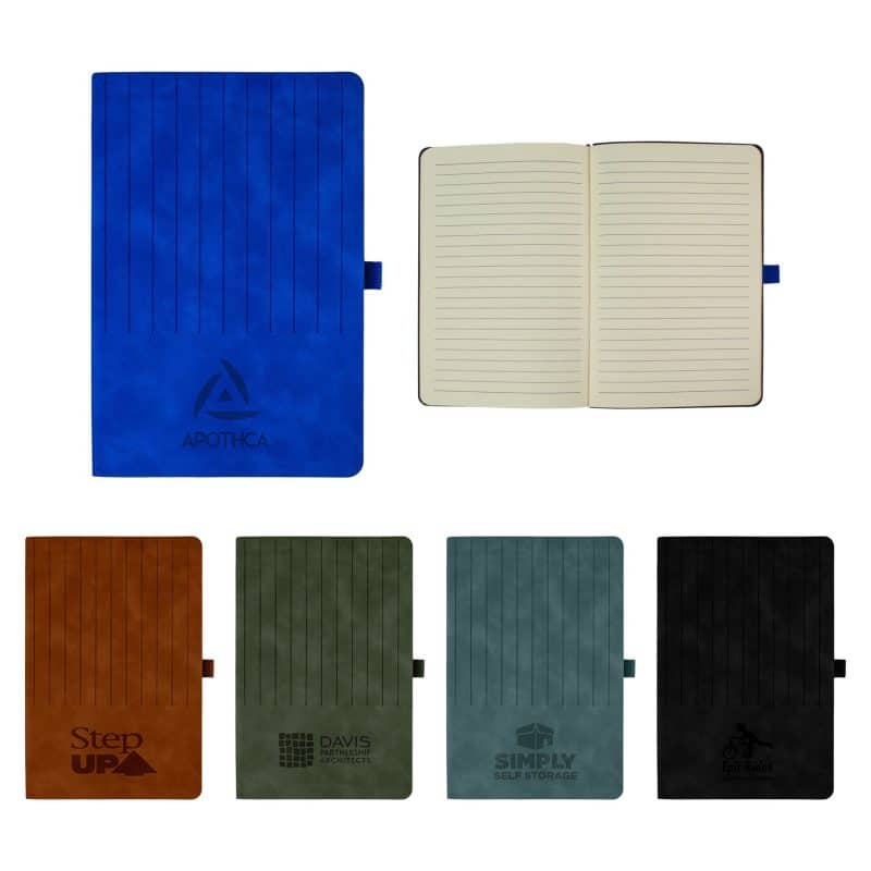 Engraved Striped Watermark Notebook-1