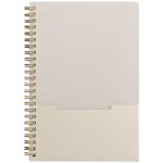 Lino FSC Paper Spiral Binding Vertical Pocket Notebook - A5 - Silkscreen-5