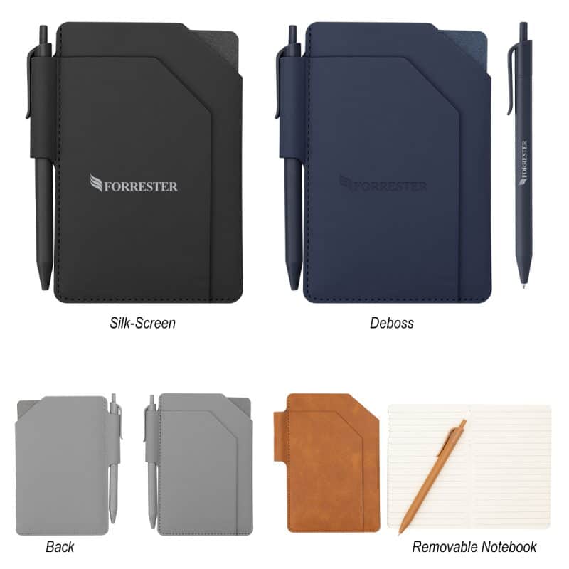 Pinnacle Recycled Jotter With Pen-1