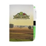 4" X 6" Sewn Paper Cover Notebook with Pen-7