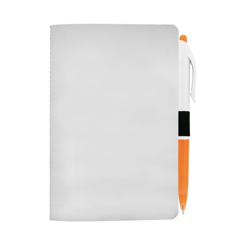 4" X 6" Sewn Paper Cover Notebook with Pen-10