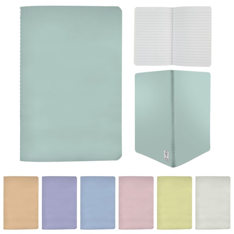 5" x 7" Pastel Sewn Paper Cover Notebook-2